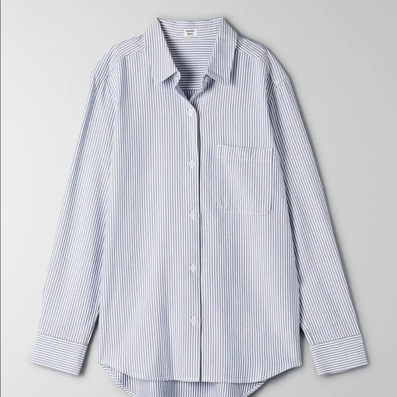 Navy blue and white Montana shirt - Picture 1 of 8